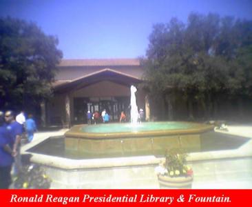 Reagan Library and Fountain.